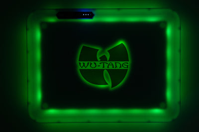 Image of Wu LED Rolling Tray in the color setting dark green