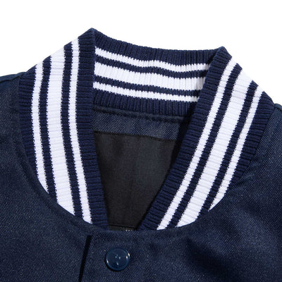 All-City Jacket Navy and White