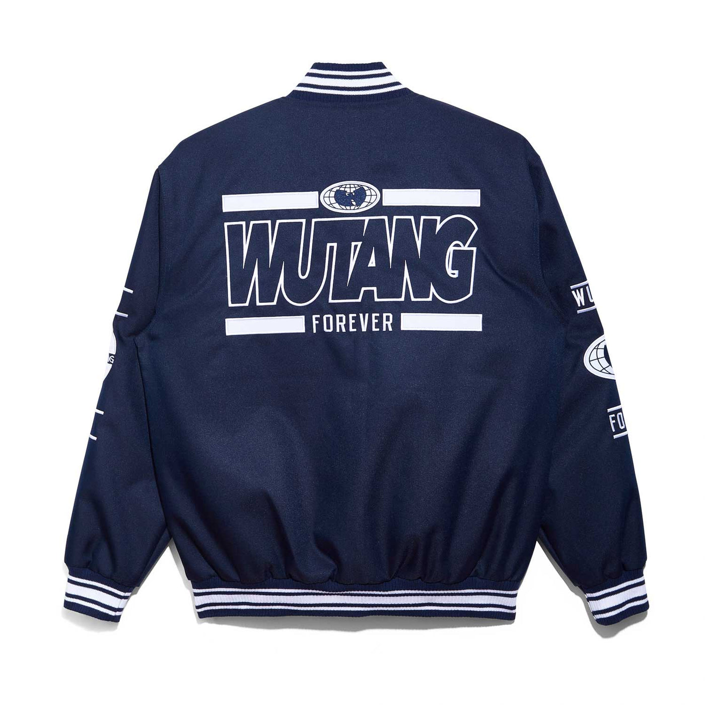 All-City Jacket Navy and White